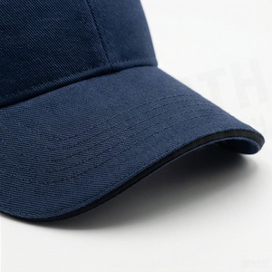 Unisex <b>Navy</b> Blue 6-Panel <b>Baseball</b> <b>Cap</b> Cotton Twill Fitted Casual Hat Adult Size 58-60CM Solid Color - Product Image 4