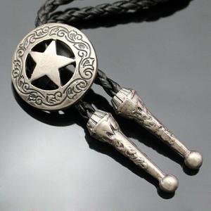 Corbata Bolo Retro de Aleación con Colgante - Corbata Vaquera Ajustable de Cuero Genuino para Hombres y Niños - Product Image 6