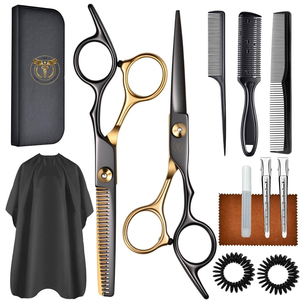 Juego de Tijeras para el Cabello de 13 Piezas, Juego de Tijeras de Peluquería Profesionales de 6.7 Pulgadas, Tijeras para Cortar el Cabello de Alta Calidad - Product Image 1