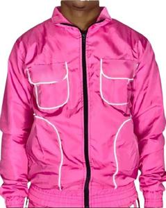 OEM Windbreaker Set Woven Tracksuit <b>Wind</b> <b>Breaker</b> Zip up Track Suit Reflective Tracksuit - Product Image 1