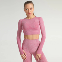 Conjuntos de Yoga Personalizados para Mujer, 2 Piezas, Ropa Deportiva con Cinturón de Encaje, Pedrería Floral, Ecológicos, de Alta Calidad, Spandex/Poliéster