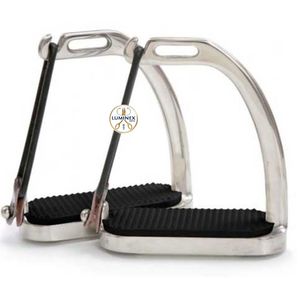 Estribos de seguridad Barefoot con jaula, 90 estribos de seguridad curvos de hierro islandeses - Product Image 1