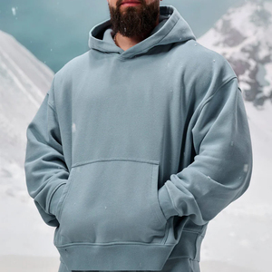 Nuevas Sudaderas con Capucha de Invierno para Hombre, de Alta Calidad, Bordadas, 100% Algodón, Talla Grande, Estilo Urbano, Transpirables, con Forro Polar - Product Image 1