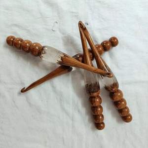 Ganchos de Crochet Ergonómicos Hechos a Mano, de Hilo, de 3mm a 15mm de Grosor, 20cm de Longitud, Forma Ovalada, para Crochet - Product Image 1