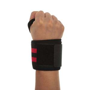 Bandes de poignet professionnelles respirantes et légères avec fermeture auto-agrippante pour la musculation, la gym et le fitness - Logo couleur personnalisable - Product Image 3