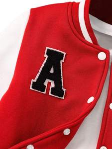 Custom Lightweight <b>Winter</b> Windbreaker Casual Cotton Coats Personalized Polyester Letterman Plus Size <b>Men's</b> Baseball <b>Jackets</b> - Product Image 3