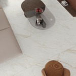 Dalles de porcelaine polies Alfresco Oxide White, surfaces élégantes effet marbre pour intérieurs de luxe - Product Image 2