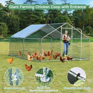 Grande Pollaio Portatile con Tetto e Rete, Ideale per Uso Agricolo - Product Image 4