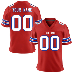 Maillot de football américain personnalisé pour homme, noir, col en V, manches courtes, impression sublimée, maille respirante, uniforme d'équipe, nom et numéro 00, OEM - Product Image 5