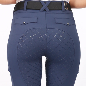 Pantalones de equitación Hello Horse para mujer, transpirables, antideslizantes, con cierre de cremallera y silicona, para primavera/verano. - Product Image 5