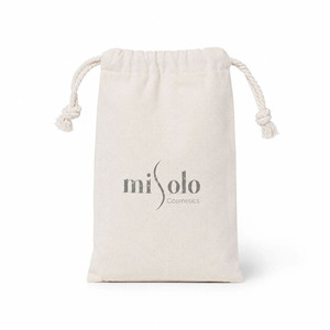Bolsa de Algodón Hecha a Mano con Logotipo Serigrafiado con Cordón Sellado Desechable Comida Caramelo Pan Leche Snack Chocolate Almacenamiento Transporte - Product Image 1