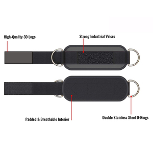 Correas de tobillo acolchadas de neopreno para máquinas de cable, ejercicios de glúteos, soporte para fitness en gimnasio - Product Image 2
