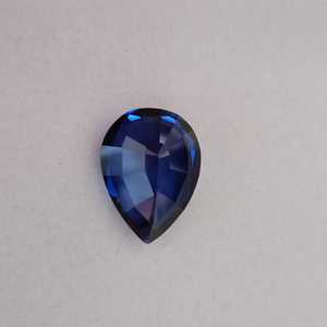 Zafiro Azul Cultivado en Laboratorio, Corte Pera, Gema Suelta, Claridad Brillante, Facetado, Piedra de Calidad Premium para Joyería, Hecho a Mano - Product Image 3