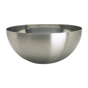 Large Stainless Steel Serving Bowl <b>Brushed</b> Metal Salad Basin Durable Double Wall Soup Bowl forHotel Restaurant Kitchen Tableware - Product Image 1