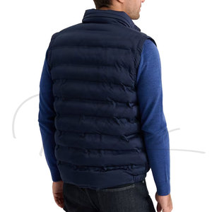 Veste matelassée pour homme fabriquée en usine, vente en gros, fermeture éclair intégrale, logo personnalisé, style streetwear - Product Image 3
