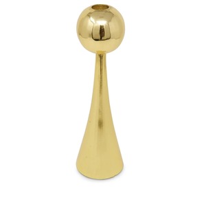 Support de bougie de 12,25 pouces de hauteur, finition dorée, décoration d'intérieur, support en métal durable - Product Image 5