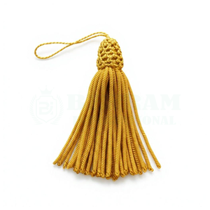Flecos Decorativos de Seda con Cuentas y Borlas de Hilo Metálico Dorado, Hechos a Mano, de Alta Calidad, Estilo Antiguo, Venta al Por Mayor - Product Image 4