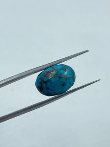 Turquoise bleue naturelle ovale 10,20x13,20 mm CTS-7.49 pour pendentif, pierre brute, approvisionnement en vrac auprès d'un exportateur indien - Product Image 3