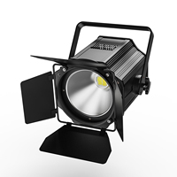 Projecteur LED COB 2-en-1 200W blanc chaud et froid avec volets coupe-flux pour mariages, théâtres et studios photo