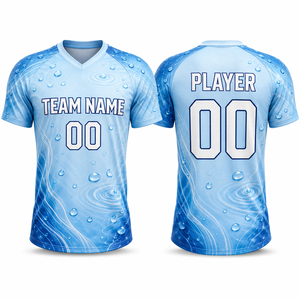 Custom Sublimated 100% Polyester Soccer Jersey Lightweight Breathable Quick Dry Football Team Shirt Personalized Name Number - Product Image 1