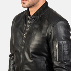 Chaqueta de Cuero Personalizada para Hombre, Nueva Llegada, Chaqueta de Cuero Genuino para Invierno, Material Duradero y Elegante - Product Image 5