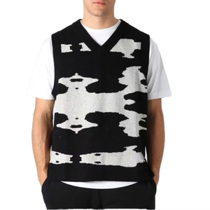 Chaleco de Punto Personalizable para Hombre, Cuello en V, Sin Mangas, de Alta Calidad, Transpirable, de Algodón, Informal, para Otoño - Product Image 1