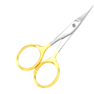 Tijeras Profesionales para Cutículas con Mango Dorado, Acero Inoxidable, Punta Fina y Afilada, Tijeras de Precisión para Recortar Cutículas de Uñas, Manicura - Product Image 3