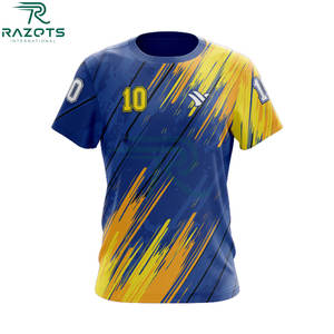 Camiseta de Fútbol de Manga Corta Sublimada, Diseño Personalizado, Transpirable, Tallas Grandes, con Logotipo Impreso, Uniforme para Hombre - Product Image 2