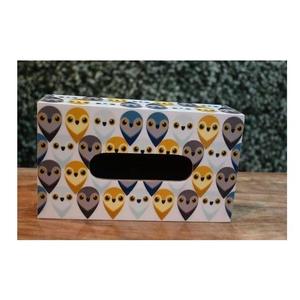 Caja de pañuelos con diseño de búho, bonito diseño de papel, almacenamiento práctico - Product Image 1