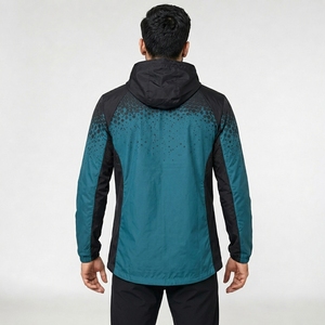 Veste coupe-vent décontractée pour homme, respirante, résistante au vent, hydrofuge, streetwear, OEM, veste légère en polyester - Product Image 2