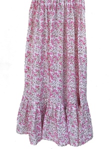 ชุดเดรสอินเดียผ้าฝ้ายพิมพ์ลายด้วยมือ 100% ลายดอกไม้ ทูนิคและเดรสยาวปักลายสไตล์ลำลอง ราคาโรงงาน - Product Image 6