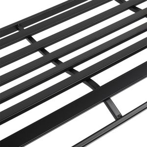 Spedizione Gratuita Panca da Esterno con Telaio in Ferro da 47 Pollici per Patio, Parco e Giardino Nera YJ - Product Image 4