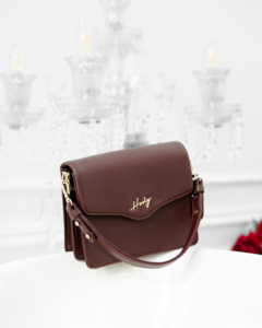 Luxury Fashion Lady Authentic Satin Lined Premium Synthetic Leather Solid Pattern Mona <b>Shoulder</b> Bag Unique Braided <b>Strap</b> Detail - Product Image 6