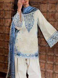 Ensemble de costume palazzo brodé pour femmes, salwar kameez réversible avec dupatta pour mariage, fête ou tenue décontractée - Product Image 3