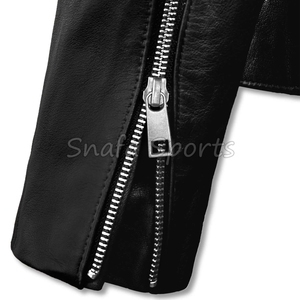 Casual Leather Jacket Men Custom logo Designer Blank Pure Plus Size Men's Leather Jackets For Sale In Wholesale Price - Product Image 5