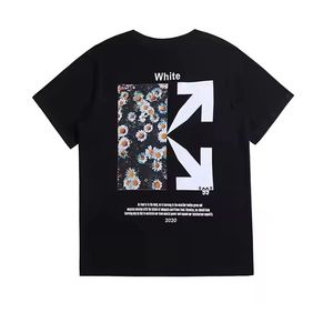 Nouveaux produits en promotion T-shirt en coton 100% tricoté respirant de haute qualité, coupe classique, logo sur le devant, pour hommes et femmes - Product Image 1