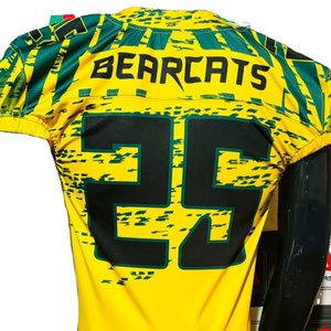 2026 directo de fábrica de talla grande, transpirable, estirable, sublimación, camiseta y pantalones de fútbol americano, fotos reales hechas en Pakistán - Product Image 1