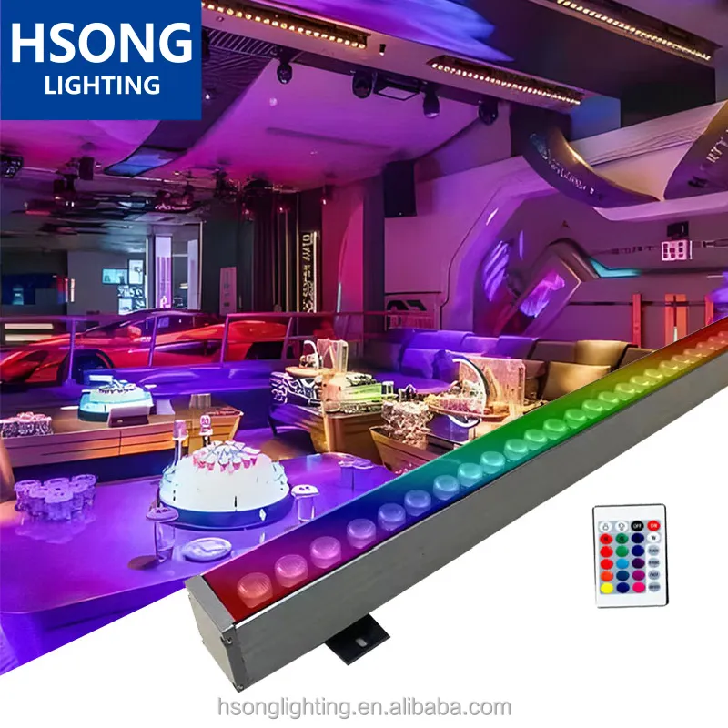 Lampu Dinding LED luar ruangan, IP67 RGB 18w36W 1M M led dinding aksesoris lampu luar ruangan bangunan