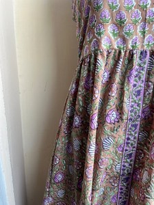 Vestido Maxi escalonado para mujer, informal, sin mangas, maxi, estampado Floral indio, ropa de verano, vestido de verano de algodón sin mangas para mujer - Product Image 5
