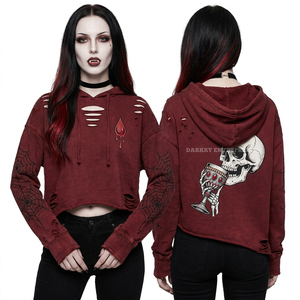 Sweat à capuche lourd 500 GSM violet délavé à l'acide pour femme, avec imprimé graphique informatique « System Failure » et code binaire sur les manches, style Cyberpunk Techwear - Product Image 6
