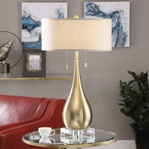 Elegant 2-Light Table <b>Lamp</b> 18 Inch Wide 18 Inch Deep Premium Design <b>Lamp</b> for Bedside Living Room Office Decor - Product Image 6