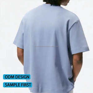 Camisetas Extra Grandes Personalizadas de 220 GSM, 100% Algodón Premium, Impresión Serigráfica, Cuello Redondo Grueso Antiarrugas para Hombre - Product Image 2