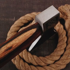 Tomahawk <b>Axe</b> With Celtic Knot Design Forged Steel Blade Wood <b>Handle</b> Survival Hatchet - Product Image 4
