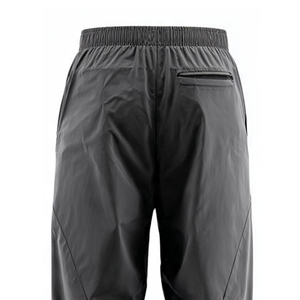 Polyester/Nylon Waterproof Lightweight High Waist Trouser Hiking Mountain Rain Pants Men's Camping <b>Wind</b> <b>Breaker</b> - Product Image 2