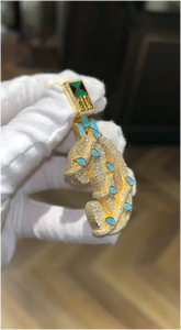 จี้ฮิปฮอปแบบสั่งทำประดับเพชรโมอิสซาไนต์ VVS เงินแท้ S925 รูปตัวเลข ชื่อ ตัวอักษร หรือโลโก้ ของขวัญคริสต์มาส - Product Image 4