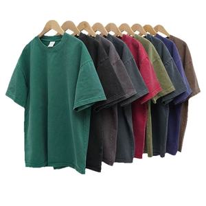 Camiseta de Manga Corta, Corte Holgado, 300g, Algodón Vintage Lavado, Color Sólido, con Logotipo Personalizado - Product Image 5