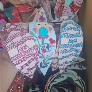 Pickleball Beaded Headband Princess 2025 Cute Kids Girls Embroidered Fabric Handmade European-American <b>Style</b> Flower <b>Head</b> Bands N - Product Image 4