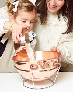 Bol de service en cuivre artisanal avec poignées décoratives, bol à mélanger en cuivre de qualité supérieure, bol de service et de mélange pour la cuisine et la maison - Product Image 5