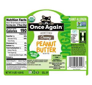 Beurre de noix de qualité supérieure, 9 lb, en vrac, biologique, croustillant, sans gluten, naturel, sans sel - Product Image 2