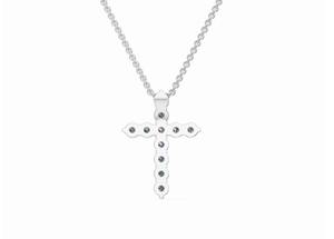 Colgante de Oro con Diamantes 1.100 Quilates 11 Diamantes Oro Amarillo, Rosa y Blanco de 9k, 14k, 18k Joyería Fina Auténtica Collar Minimalista con Dije - Product Image 5